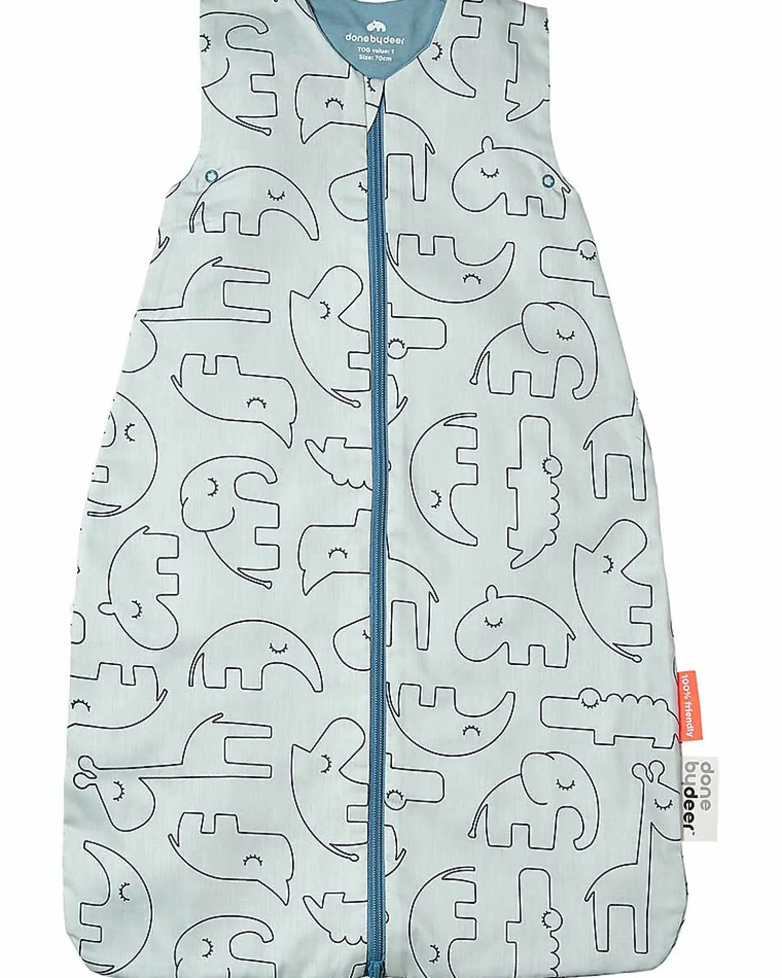 Sacco Nanna Estivo - 90 cm - Sleepy Friends - Celeste - TOG 1.0