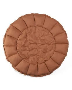 Sacco Portagiochi Bloom - Tappeto Gioco Imbottito e Baby Nest 2 in 1 in 100% Cotone Bio - Tawny Brown