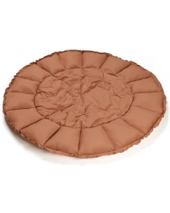 Sacco Portagiochi Bloom - Tappeto Gioco Imbottito e Baby Nest 2 in 1 in 100% Cotone Bio - Tawny Brown