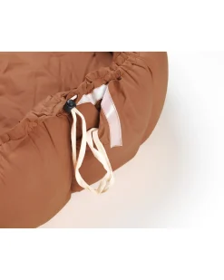 Sacco Portagiochi Bloom - Tappeto Gioco Imbottito e Baby Nest 2 in 1 in 100% Cotone Bio - Tawny Brown