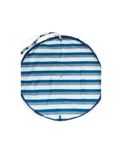 Sacco Portagiochi e Tappeto Gioco da Esterno 2 in 1 - Strisce Blu/Verde