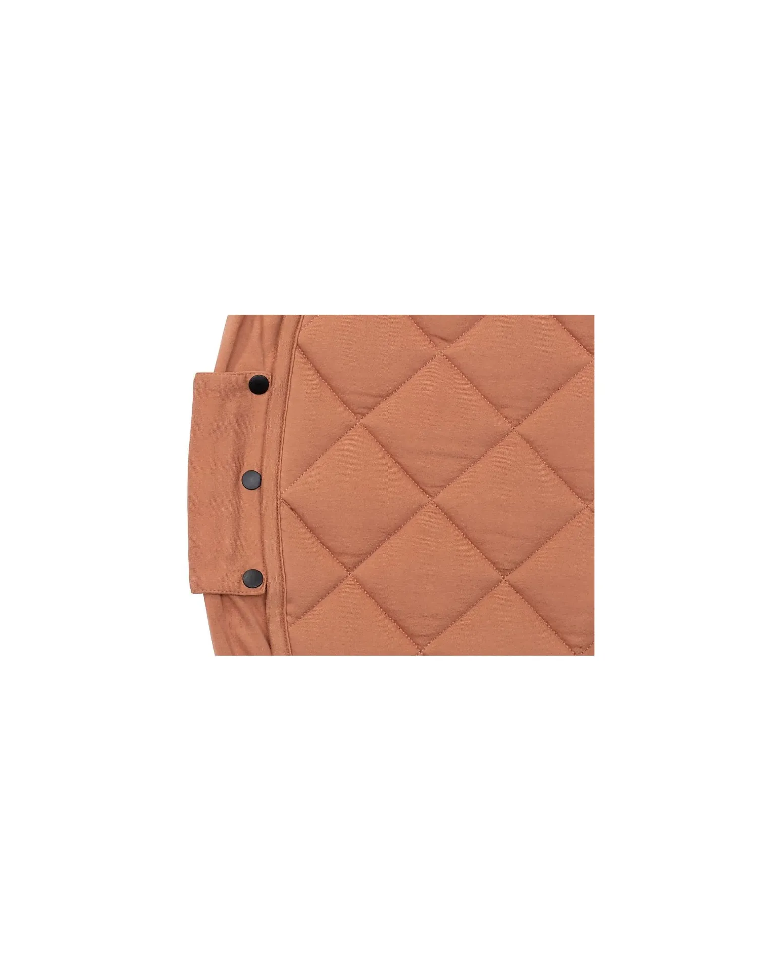 Sacco Portagiochi e Tappeto Gioco Imbottito 2 in 1 Soft Cotone Biologico - Marrone Aranciato