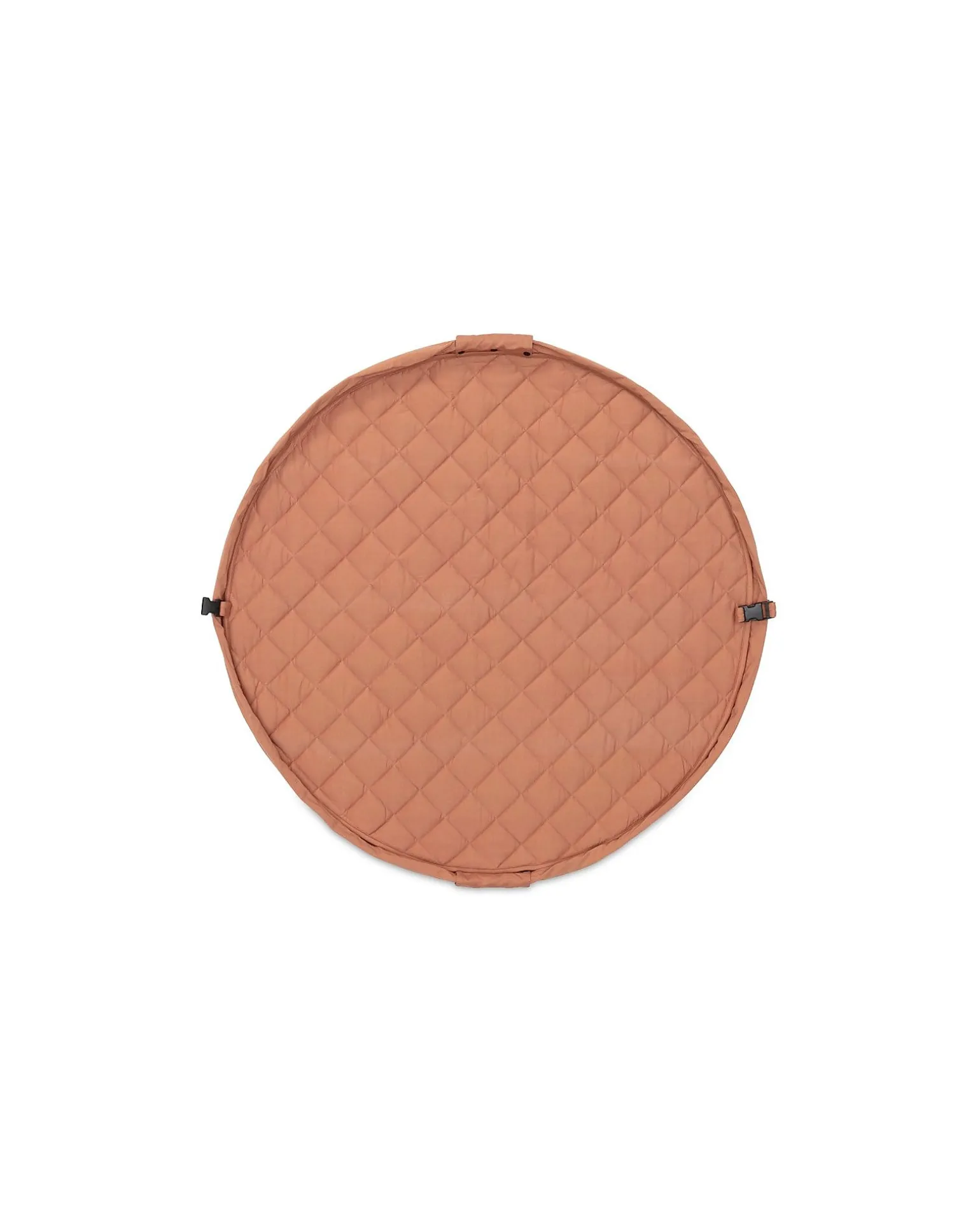 Sacco Portagiochi e Tappeto Gioco Imbottito 2 in 1 Soft Cotone Biologico - Marrone Aranciato
