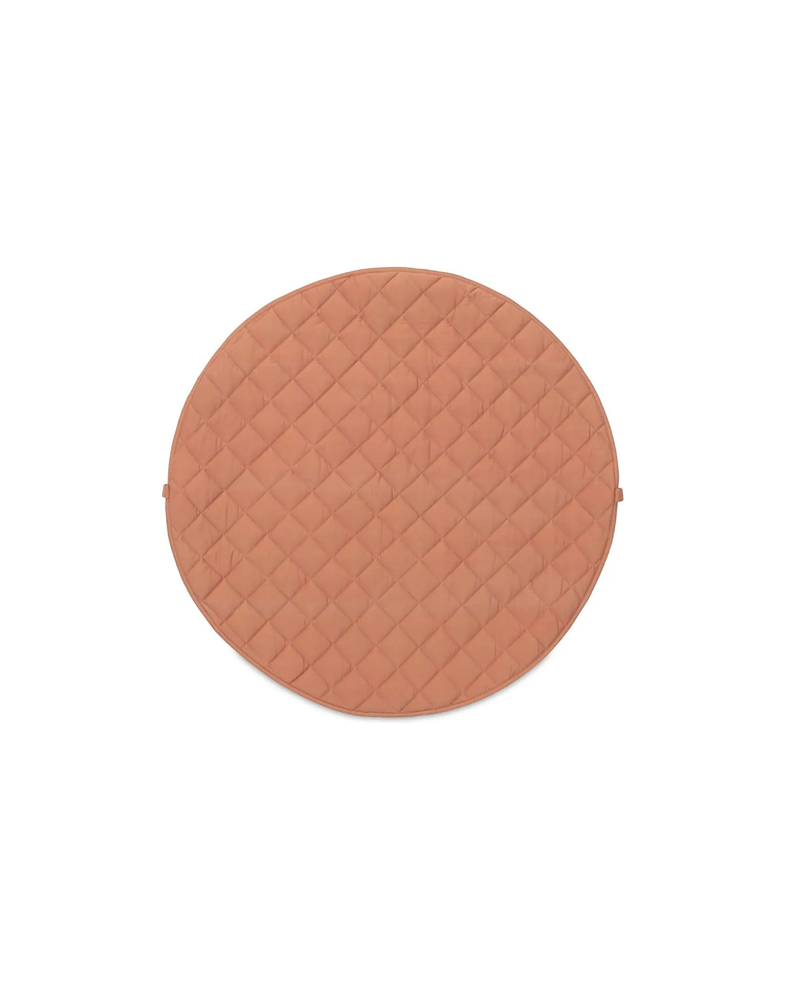 Sacco Portagiochi e Tappeto Gioco Imbottito 2 in 1 Soft Cotone Biologico - Marrone Aranciato
