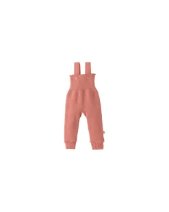 Salopette in Maglia - Rosa - 100% Lana Merino Bio Certificata GOTS