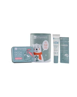 Salvadanaio Orso Polare con Patch Occhi + Contorno Occhi Wow + Campioncino Contorno Occhi Lift&Restore - Latta