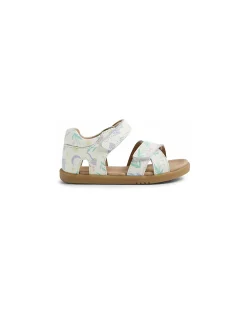 Sandali I Walk Flora - White Floral - Pelle Premium - Camminatori Esperti