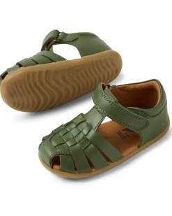 Sandali Step Up Harbor - Bronze Green - Pelle Premium - Primi Passi