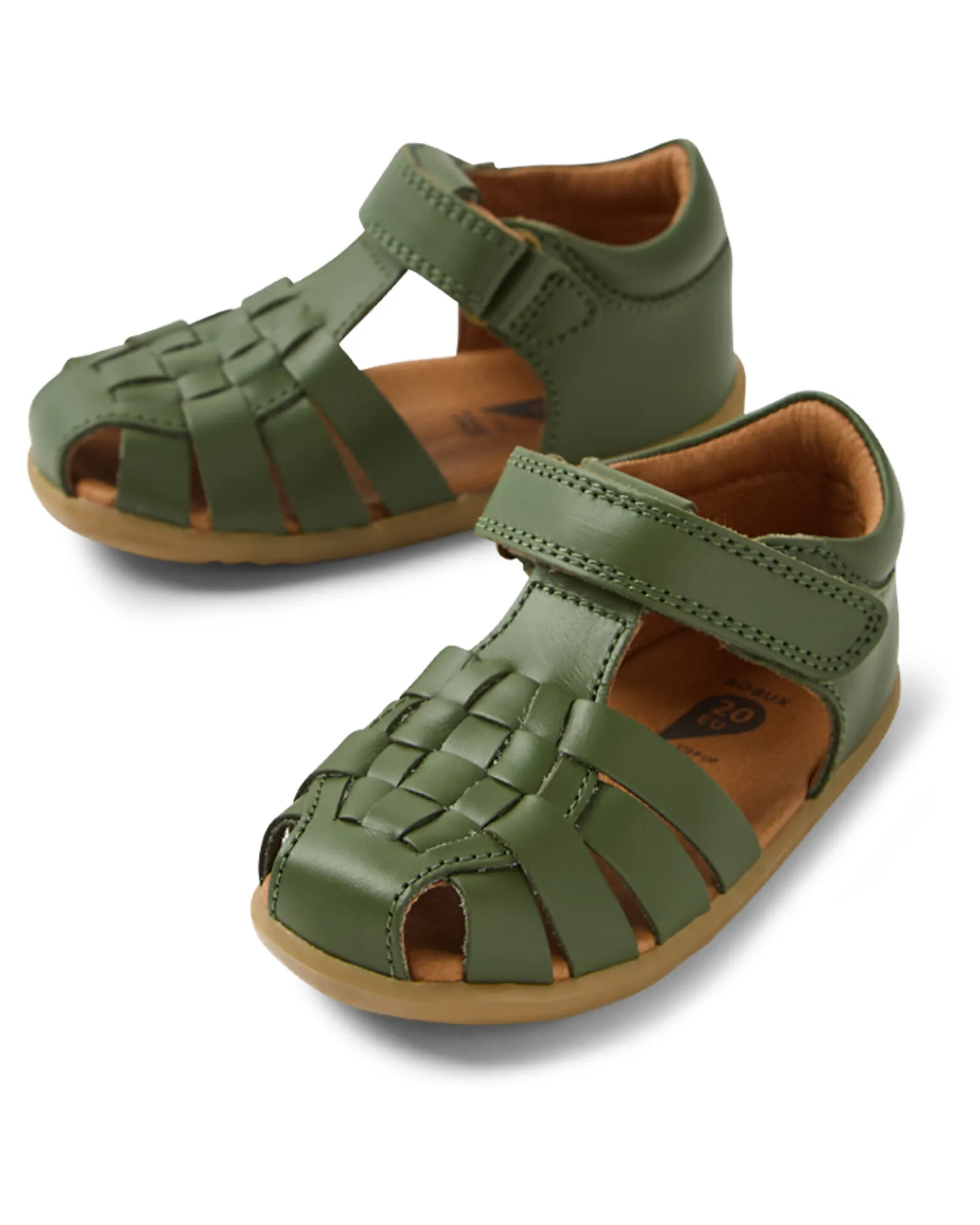 Sandali Step Up Harbor - Bronze Green - Pelle Premium - Primi Passi