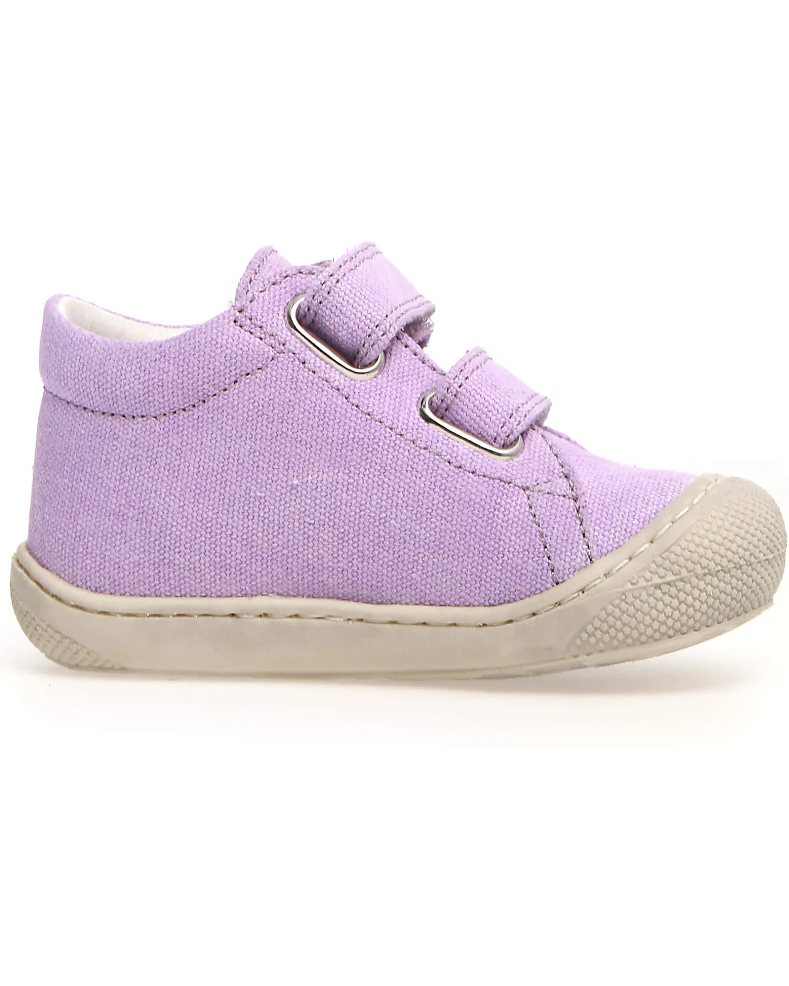 Scarpe in Canvas Cocoon Velcro - Lilla - Suola in Morbida Gomma - Adatte per i Primi Passi