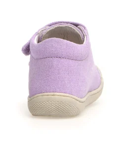 Scarpe in Canvas Cocoon Velcro - Lilla - Suola in Morbida Gomma - Adatte per i Primi Passi