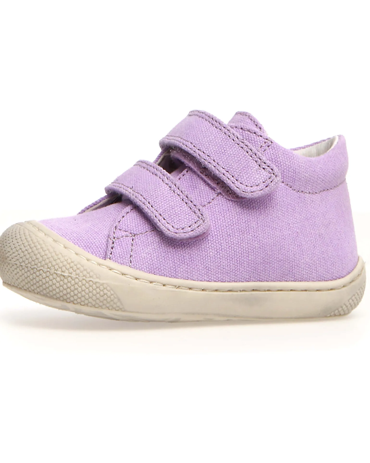 Scarpe in Canvas Cocoon Velcro - Lilla - Suola in Morbida Gomma - Adatte per i Primi Passi