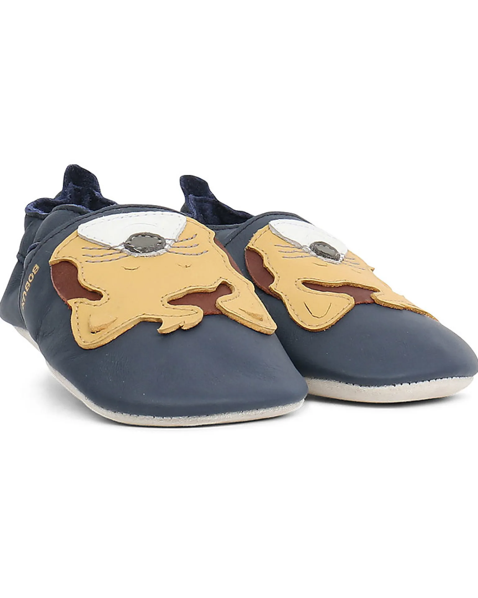 Scarpina Soft Sole, Blu Navy con Leopardo - La cosa migliore dopo i piedi scalzi!