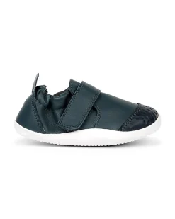 Scarpina Xplorer Go - Navy - Barefoot - in Pelle con Suola Flessibile