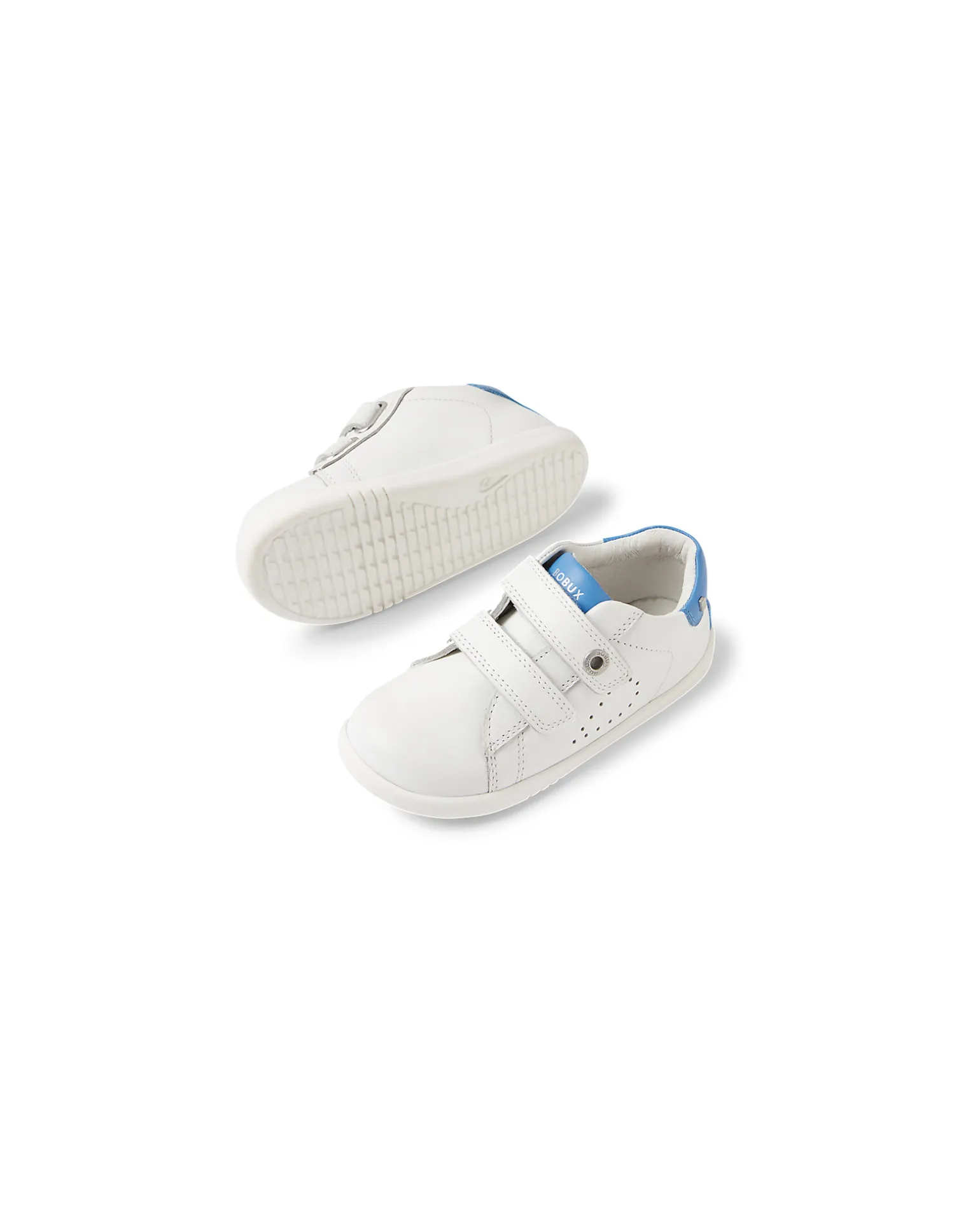 Scarpine I Walk Maverick - Bianco e Azzurro - Pelle Premium - Cammiatori Esperti