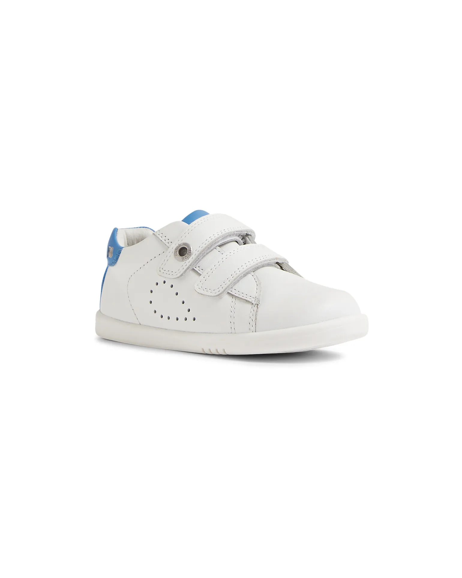 Scarpine I Walk Maverick - Bianco e Azzurro - Pelle Premium - Cammiatori Esperti