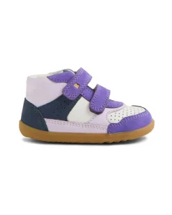 Scarpine Step Up Harley - Opulent Purple e Bianco - Pelle Premium - Primi Passi