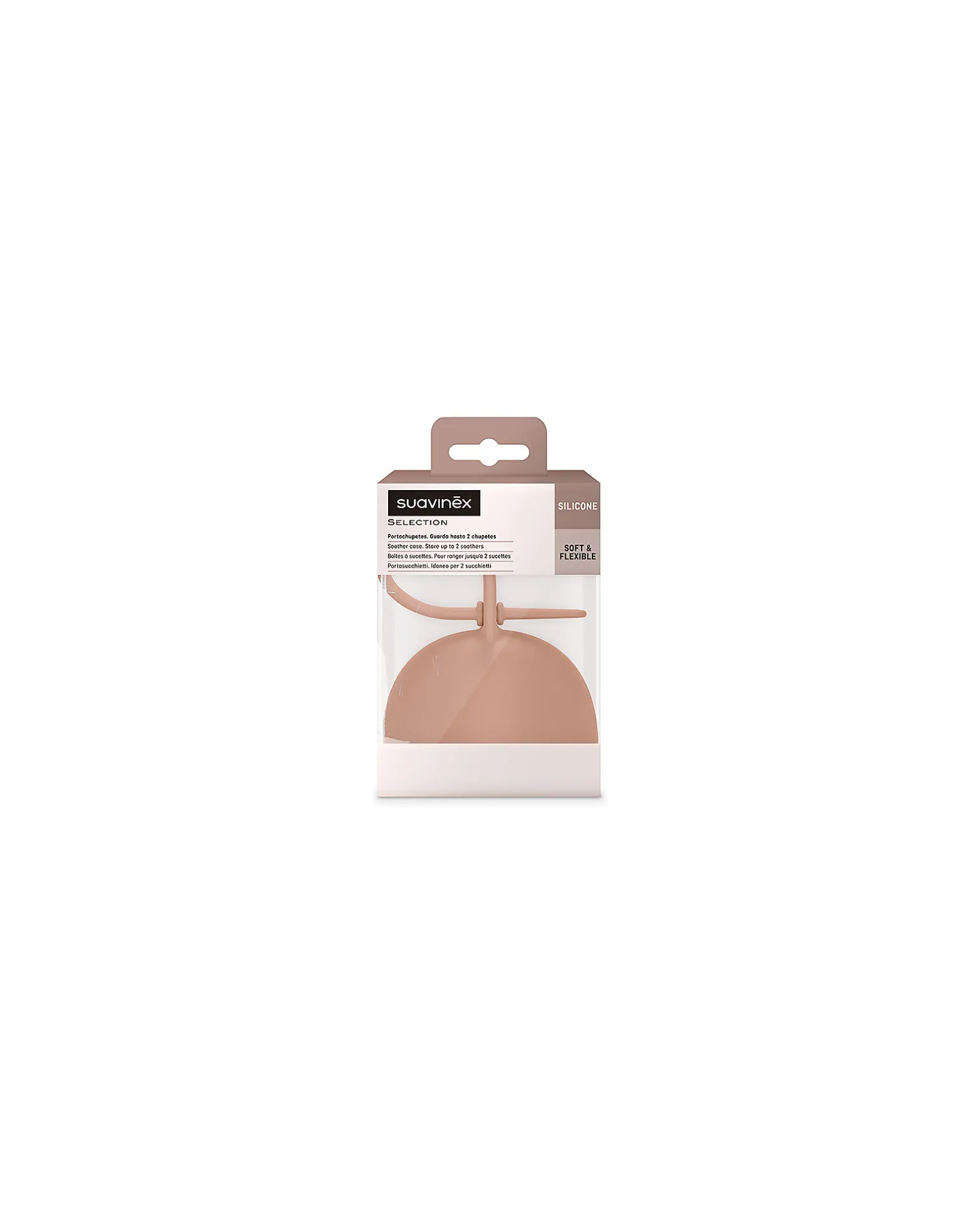 Scatolina Porta Ciuccio Color Essence in Silicone - Orange Sunset