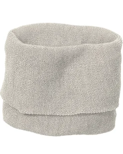 Sciarpa a Tubo in Lana Merino - Grigio Naturale - Taglia Bambino o Adulto