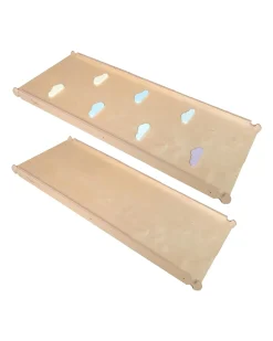 Scivolo/Rampa Montessori 2-in-1 - Legno di Betulla - Sviluppa Equilibrio e Agilità