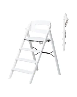 Sedia Evolutiva KLAPP - Bianco - Pieghevole Salvaspazio - Legno di Faggio