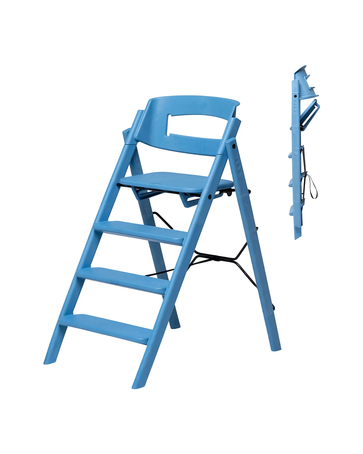 Sedia Evolutiva KLAPP - Blu - Pieghevole Salvaspazio - 100% Materiali Riciclati