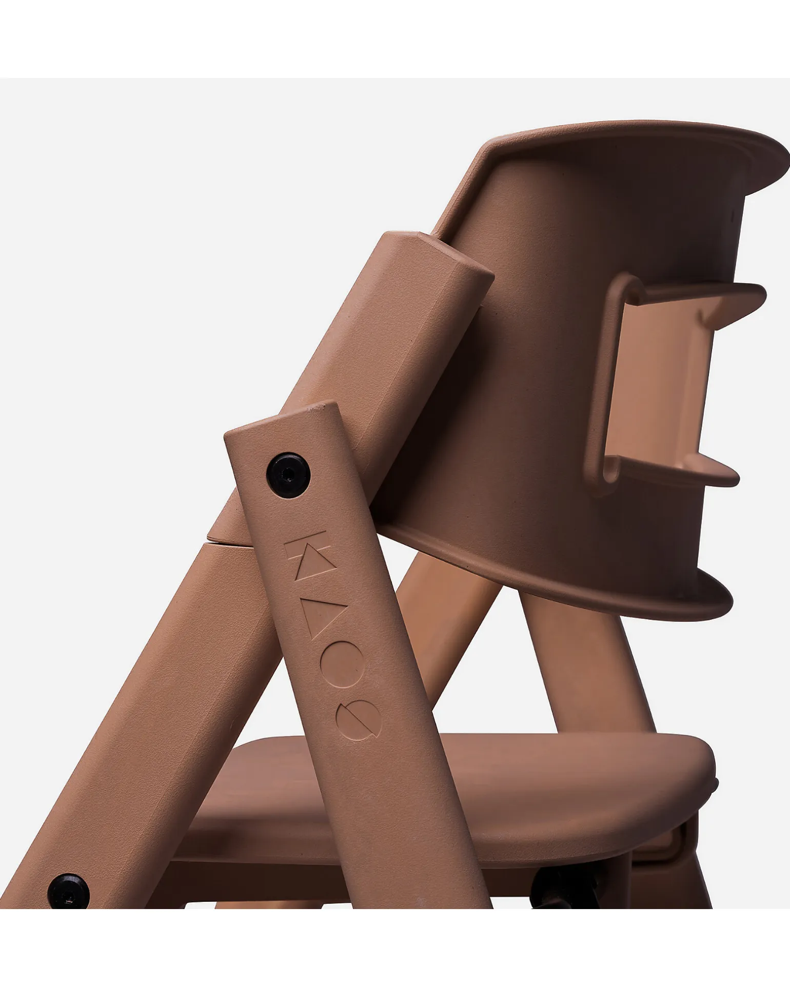 Sedia Evolutiva KLAPP - Marrone Moka - Pieghevole Salvaspazio - 100% Materiali Riciclati
