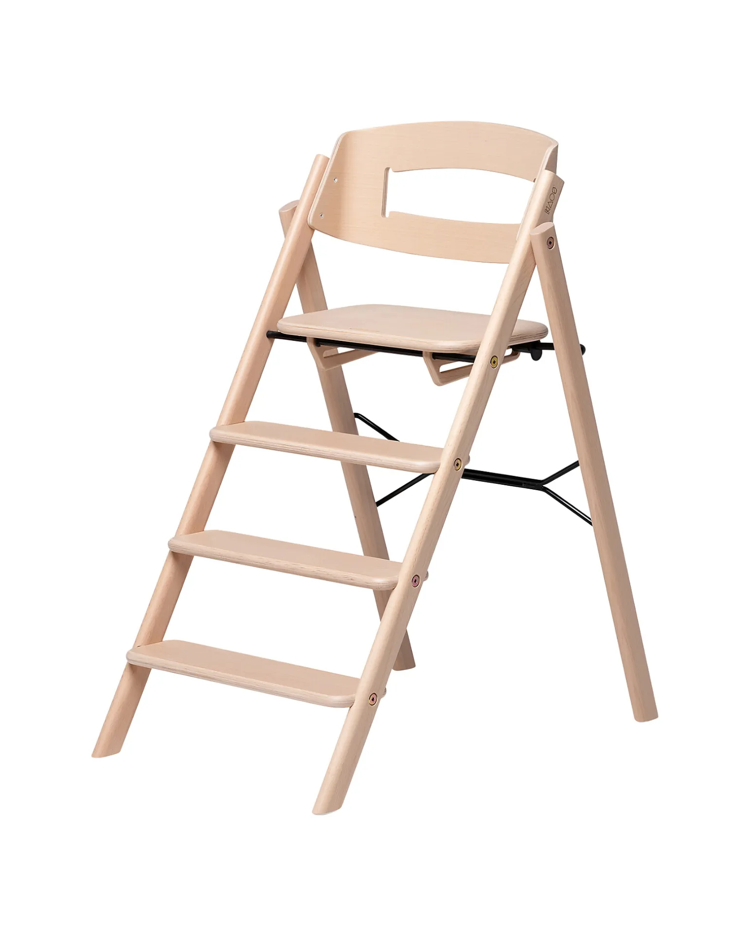 Sedia Evolutiva KLAPP - Naturale - Pieghevole Salvaspazio - Legno di Faggio
