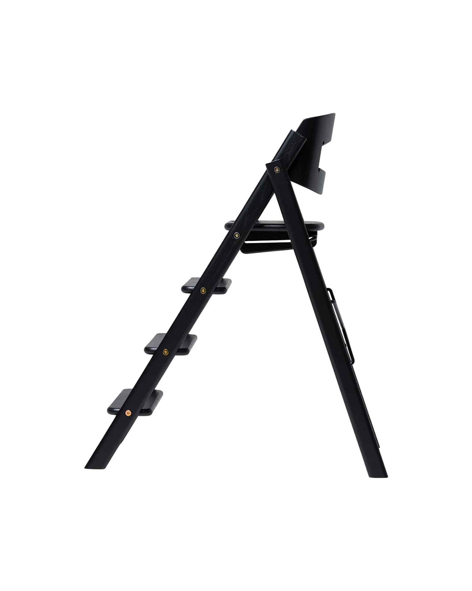 Sedia Evolutiva KLAPP - Nero - Pieghevole Salvaspazio - Legno di Quercia