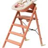 Sedia Evolutiva KLAPP + Sdraietta Neonato - Terracotta - 100% Materiali Riciclati