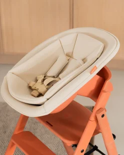 Sedia Evolutiva KLAPP + Sdraietta Neonato - Terracotta - 100% Materiali Riciclati