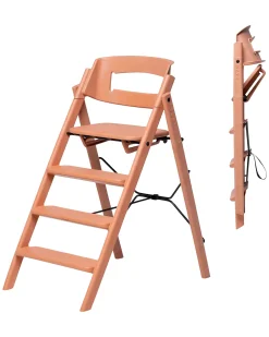 Sedia Evolutiva KLAPP + Sdraietta Neonato - Terracotta - 100% Materiali Riciclati