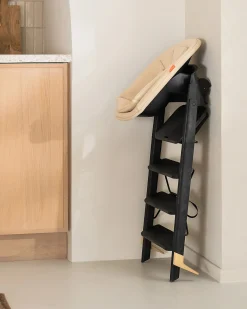 Sedia Evolutiva KLAPP + Sdraietta Neonato - Antracite - 100% Materiali Riciclati