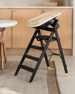 Sedia Evolutiva KLAPP + Sdraietta Neonato - Antracite - 100% Materiali Riciclati