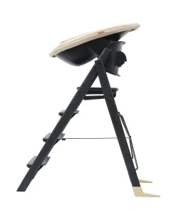 Sedia Evolutiva KLAPP + Sdraietta Neonato - Antracite - 100% Materiali Riciclati