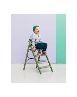 Sedia Evolutiva KLAPP - Verde - Pieghevole Salvaspazio - 100% Materiali Riciclati