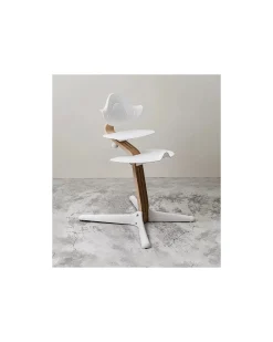 Sedia Evolutiva Nomi - Bianco - Legno di Noce Massello