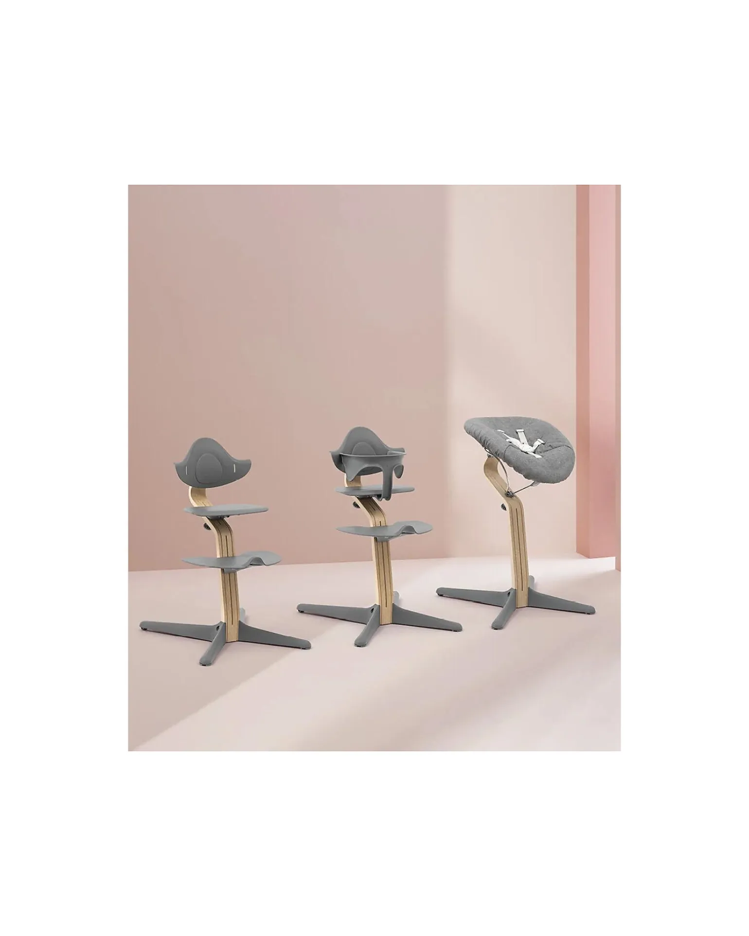 Sedia Evolutiva Nomi - Natural - Grey