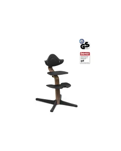 Sedia Evolutiva Nomi - Nero - Legno di Noce Massello