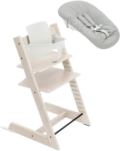 Sedia Evolutiva Tripp Trapp Bianca in Faggio + Baby Set + Newborn Set