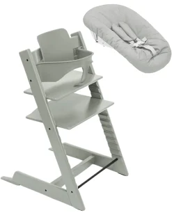 Sedia Evolutiva Tripp Trapp Glacier Green in Faggio + Baby Set + Newborn Set