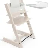 Sedia Evolutiva Tripp Trapp in Faggio + Baby Set + Vassoio Bianco Calce - 6M+