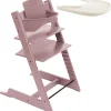 Sedia Evolutiva Tripp Trapp in Faggio + Baby Set Malva + Vassoio Vaniglia - 6M+