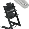 Sedia Evolutiva Tripp Trapp Nera in Faggio + Baby Set + Newborn Set