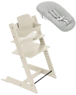 Sedia Evolutiva Tripp Trapp Vaniglia in Faggio + Baby Set + Newborn Set