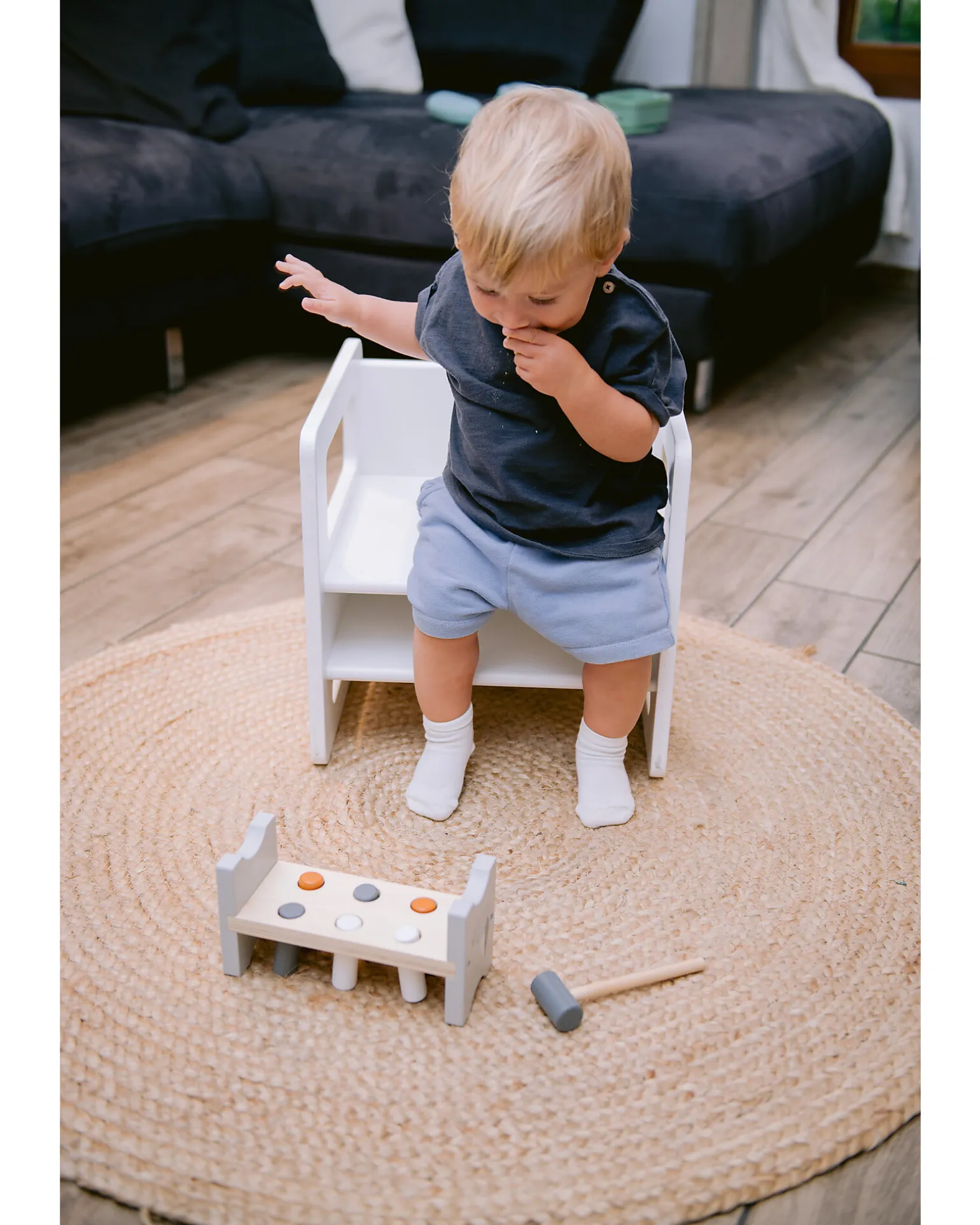 Sedia Montessori Evolutiva - Bianco - Cresce Con Il Tuo Bambino