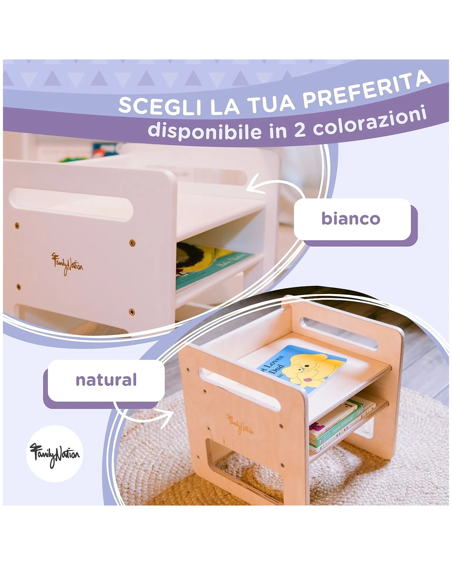Sedia Montessori Evolutiva - Bianco - Cresce Con Il Tuo Bambino