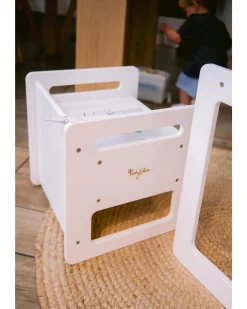 Sedia Montessori Evolutiva - Bianco - Cresce Con Il Tuo Bambino