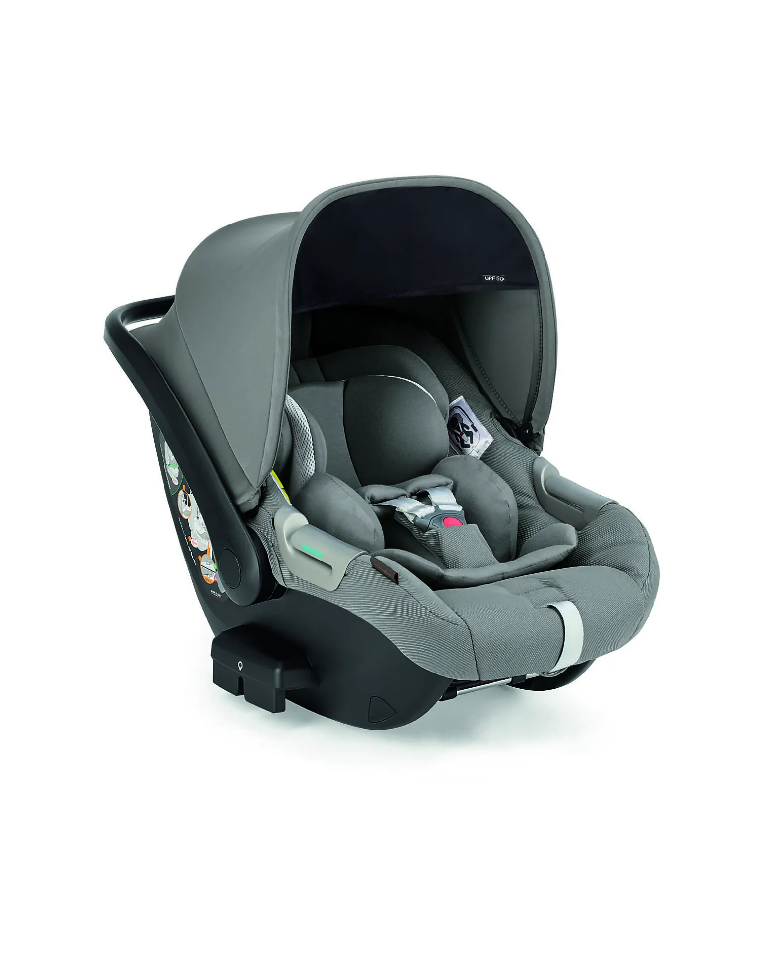 Seggiolino Auto Darwin Infant i-Size - Aptica - Crystal Grey - dalla Nascita Fino ai 12 Mesi