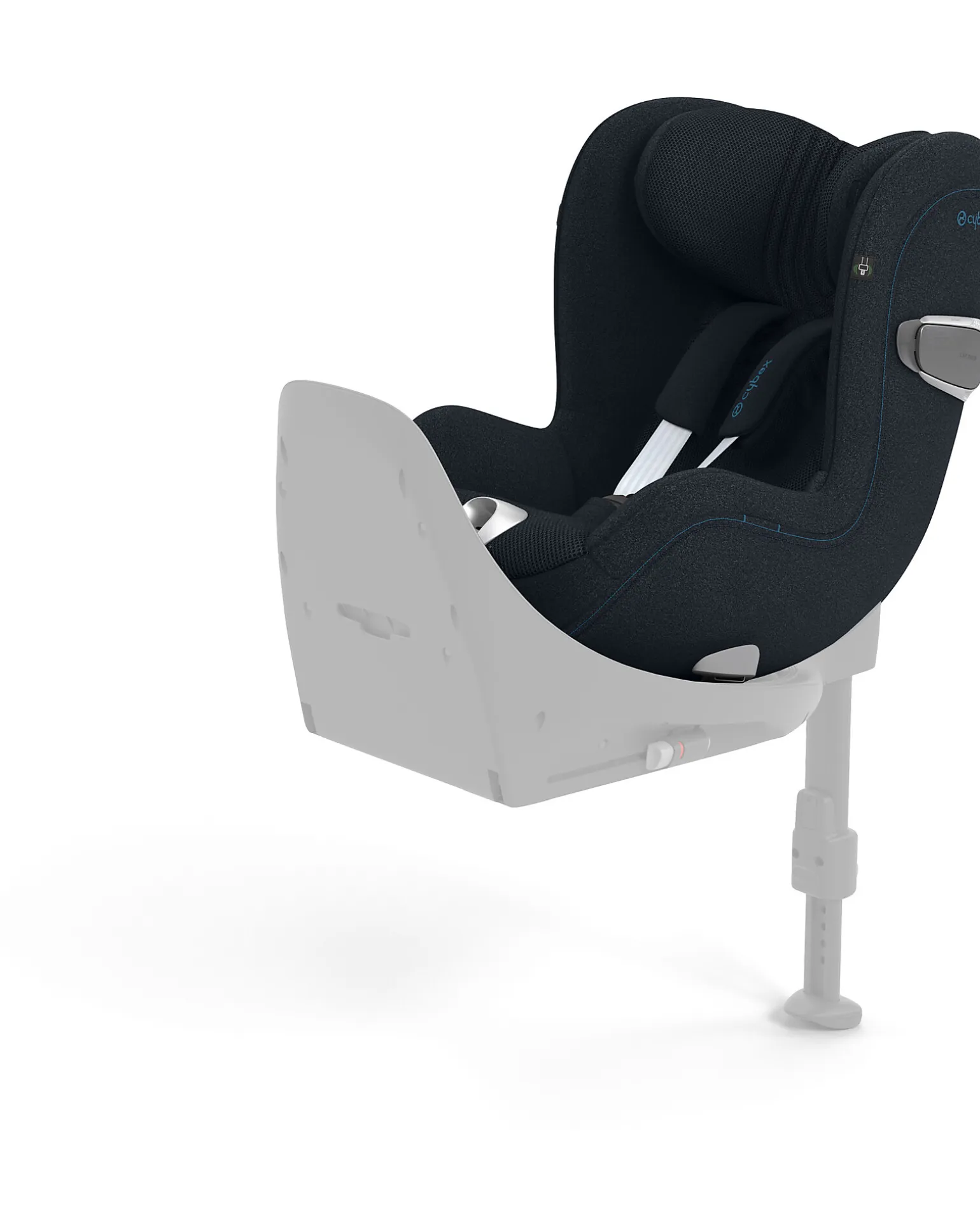 Seggiolino Auto Sirona T i-Size Plus - Nautical Blue - Cappottina Solare con Inserti in Mesh - Rotazione a 360°